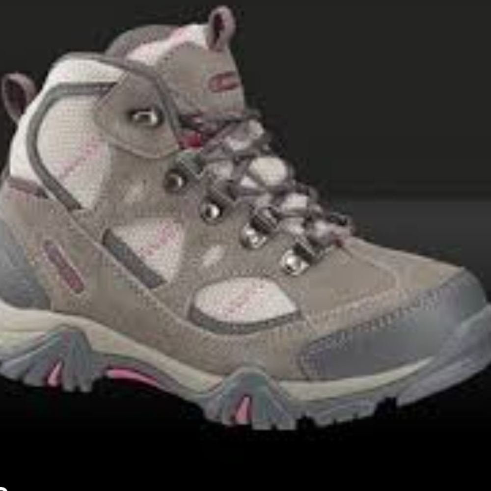 Hi-Tec Gray and Pink Hiking Boots - Size 10T